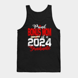 Proud Bonus Mom of a class of 2024 graduate for graduation Tank Top